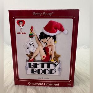 Betty Boop Festive Ornament - Red and Gold Carlton Cards Heirloom Collection
